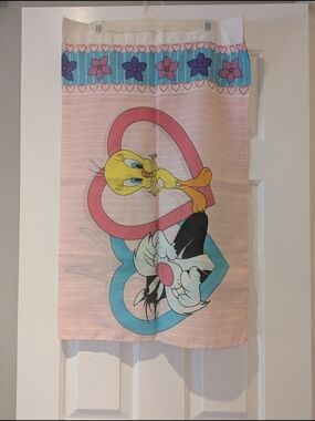 Vintage 90s Loony Tunes Pillowcase Warner Bros. Tweety Sylvester Bugs Bunny NEW